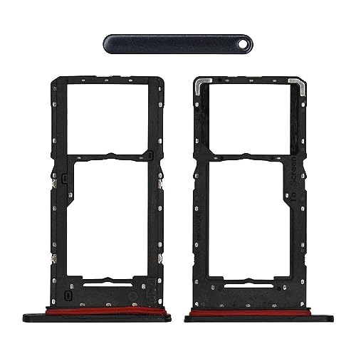 2 x Einzel-SIM-Kartenhalter Slot SD Tray Modul Ersatz kompatibel mit Samsung Galaxy A14 5G SM-A146U (schwarz) von LeHang