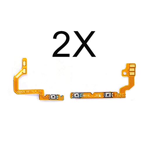 2 x Power On Off Volume Side Button Key Flex Kabel Connector Modul Ersatz kompatibel mit Samsung Galaxy A10S A107 von LeHang