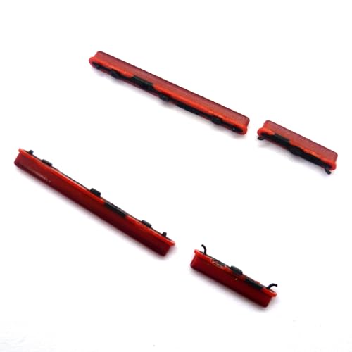 2 x Seitentasten Power Volume Tasten Ersatz kompatibel mit Samsung Galaxy A20 A205 A30 A305 A40 A405 A50 A505 A70 A705, rot von LeHang