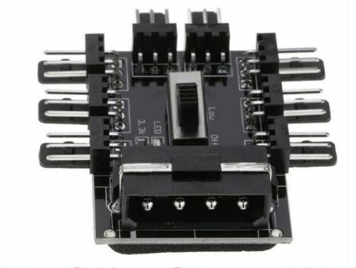 2X 1 bis 8 Kanal Hub 12V 4 Pin IDE Netzteil Splitter Adapter Lüfter MOLEX von LeHang