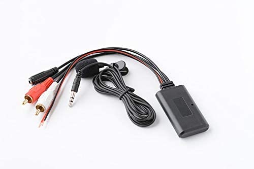 Auto 12V Aux Bluetooth 5.0 Adapter Modul Musikempfänger Auto Kit mit 2 RCA Eingang Aux Audio Ersatz Kompatibel mit Autoradio Stereo Lautsprecher von LeHang