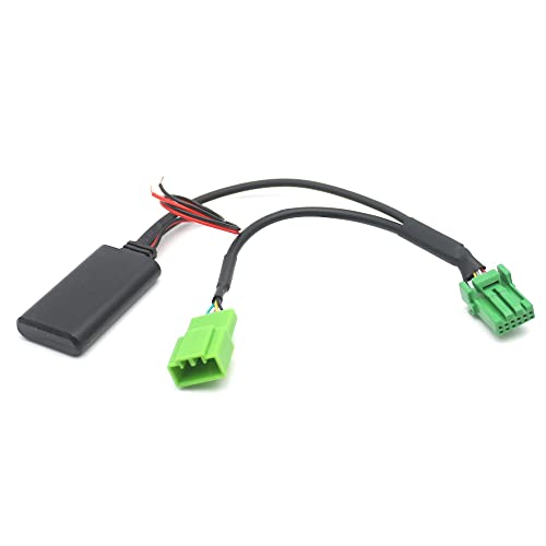 Auto Radio Bluetooth 5.0 Audio 6 Pin Grüner Stecker Aux In Jack Mikrofon Adapter Kabel Ersatz Kompatibel mit Land Rover Entdeckung 3 Freelander 2 von LeHang