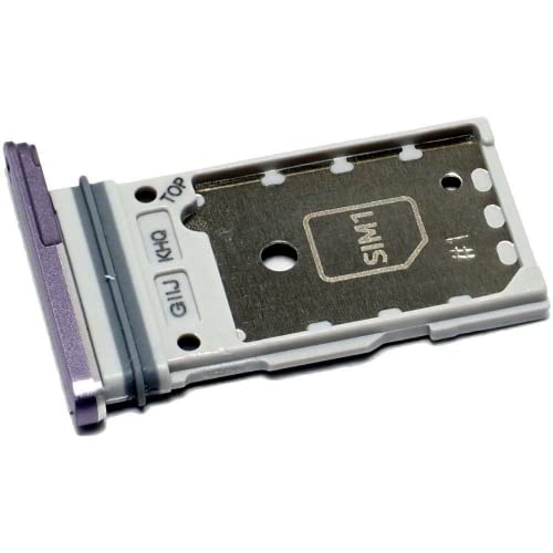 Dual-SIM Doppel-Kartenfach Halter Ersatz kompatibel mit Samsung Galaxy S21 FE 5G (Violett) von LeHang