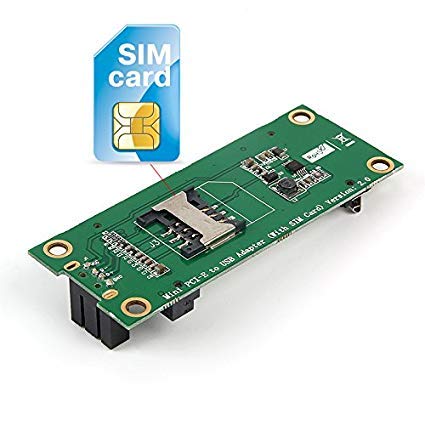 LeHang Mini PCI-E zu USB Adapter Test 3G / 4G WWAN Modul Mini PCI-E Express Wireless zu USB 4Pin Adapterkarte mit SIM Karten Slot Modul (vertikal) von LeHang