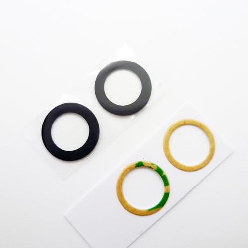 Rückkamera Glas Objektivabdeckung Rahmen Ersatz Kompatibel mit Samsung Galaxy Z Flip 4 F721 (Schwarz) von LeHang