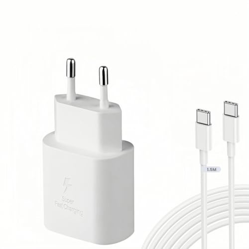 LeHuiTo 25W Schnellladegerät USB C, Netzteil Ladegerät, Ladestecker USB C Fast Charger Adapter mit 1,5m ladekabel schnellladekabel,Ladekabel USB C für Galaxy S23 Ultra LeHuiTo 25W Schnellladegerät USB C, Netzteil Ladegerät, Ladestecker USB C Fast Charger Adapter mit 1,5m ladekabel schnellladekabel,Ladekabel USB C für Galaxy S23 Ultra von LeHuiTo