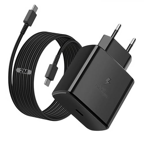 1 Pack 45W USB C Schnellladegerät mit 2m USB-C Schnellladekabel, PPS-Schnellladen Netzteil für Samsung Galaxy S24 Ultra/S24/S23+/S23/S22/Note20, Fast Charger Ladegerät Kabel für iPhone 16/15, Pixel 1 Pack 45W USB C Schnellladegerät mit 2m USB-C Schnellladekabel, PPS-Schnellladen Netzteil für Samsung Galaxy S24 Ultra/S24/S23+/S23/S22/Note20, Fast Charger Ladegerät Kabel für iPhone 16/15, Pixel von LeHuiTo