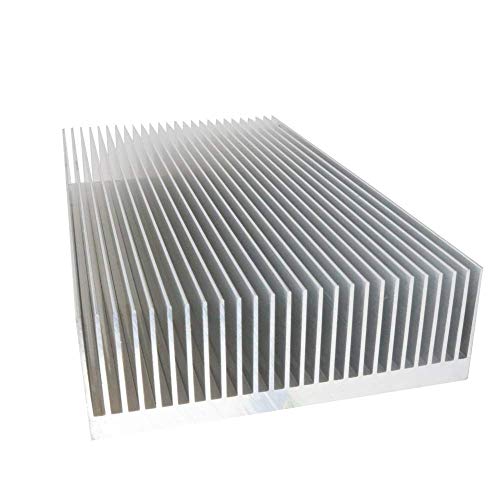 Kühler, Aluminium Kühlkörper 5 Stück silberfarbener Aluminium-Kühlkörper Kühlkörper Kühlrippen Kühler für Led-Verstärker Transistor IC-Modul, Emitter Dioden hohe Leistung, 300x25x10mm Kühler, Aluminium Kühlkörper 5 Stück silberfarbener Aluminium-Kühlkörper Kühlkörper Kühlrippen Kühler für Led-Verstärker Transistor IC-Modul, Emitter Dioden hohe Leistung, 300x25x10mm von LeKu