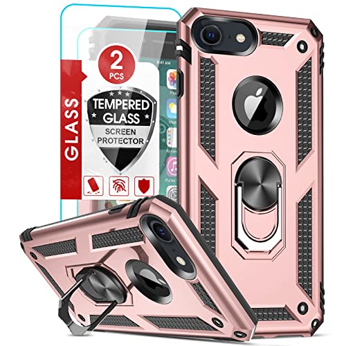 LeYi Handyhülle für iPhone SE 2022/2020 Hülle, iPhone 8/7/6/6s Schutzhülle & 2*Schutzfolie, 360 Grad Ständer Militärische Stabile Stoßfest TPU Bumper & PC Hardcase Handy Hüllen Rosa LeYi Handyhülle für iPhone SE 2022/2020 Hülle, iPhone 8/7/6/6s Schutzhülle & 2*Schutzfolie, 360 Grad Ständer Militärische Stabile Stoßfest TPU Bumper & PC Hardcase Handy Hüllen Rosa von LeYi