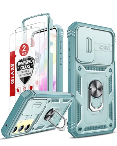 LeYi Hülle für Samsung Galaxy A35 5G Slide Kamera Klappe Handyhülle & 2*Hartglas Handyfolie,Metallständer Kamera Abdeckung Schutzhülle Robust Fallschutz A 35 Case Halterung Handy Hüllen Cover Grün LeYi Hülle für Samsung Galaxy A35 5G Slide Kamera Klappe Handyhülle & 2*Hartglas Handyfolie,Metallständer Kamera Abdeckung Schutzhülle Robust Fallschutz A 35 Case Halterung Handy Hüllen Cover Grün von LeYi