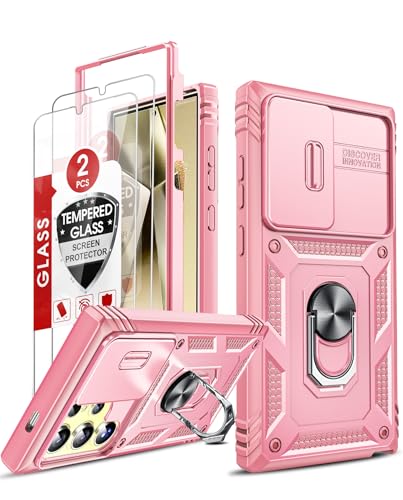 LeYi Hülle für Samsung Galaxy S24 Ultra 5G Kamera Schutz Handyhülle mit 2 Displayschutz Glas, Military Armor Schutzhülle Stehfunktion Kamera Objektivschutz Case mit Ringhalterung Hüllen Cover Rosa LeYi Hülle für Samsung Galaxy S24 Ultra 5G Kamera Schutz Handyhülle mit 2 Displayschutz Glas, Military Armor Schutzhülle Stehfunktion Kamera Objektivschutz Case mit Ringhalterung Hüllen Cover Rosa von LeYi