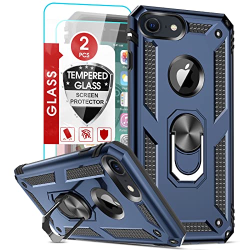 LeYi Hülle für iPhone 8/7/6/6s Handyhülle, iPhone SE 2022/2020 Schutzhülle & 2*Schutzfolie, 360 Grad Ständer Militärische Stabile Stoßfest TPU Bumper & PC Hardcase Handy Hüllen Blau LeYi Hülle für iPhone 8/7/6/6s Handyhülle, iPhone SE 2022/2020 Schutzhülle & 2*Schutzfolie, 360 Grad Ständer Militärische Stabile Stoßfest TPU Bumper & PC Hardcase Handy Hüllen Blau von LeYi