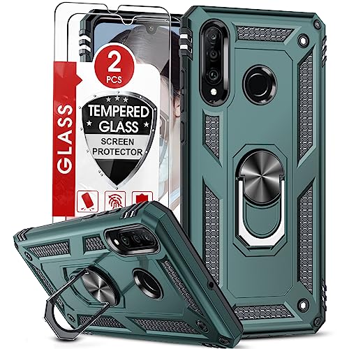 LeYi für Huawei P30 Lite Hülle P30 Lite New Edition Handyhülle mit Panzerglas Schutzfolie(2 Stück),360 Grad Ring Halter Handy Hüllen TPU Cover Bumper Case Schutzhülle für Huawei P30 Lite 2020 Grün LeYi für Huawei P30 Lite Hülle P30 Lite New Edition Handyhülle mit Panzerglas Schutzfolie(2 Stück),360 Grad Ring Halter Handy Hüllen TPU Cover Bumper Case Schutzhülle für Huawei P30 Lite 2020 Grün von LeYi