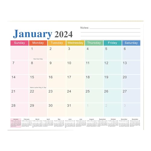 Kalenderplaner für Kühlschrank, magnetischer Kühlschrank, Kalender, Kalender, Planer, 18 Monate, magnetischer Kühlschrankkalender 2024 bis Juni 2025, mehrfarbig von Leadrop