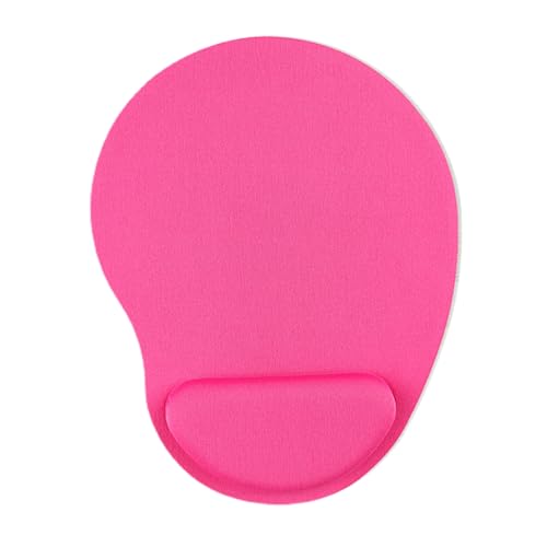 Mauspad für die Linke Hand, komfortable Handflächenunterstützung, Handgelenk, Memory-Schaum, Stufenkeil-Design, ergonomisches, rutschfestes Mauspad für Zuhause Rosa von Leadrop