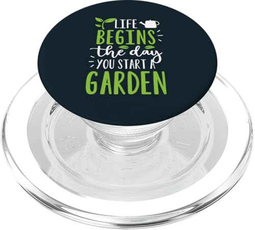Das Leben beginnt der Tag Beginnt Ein Gartenpflanzengärtner PopSockets PopGrip für MagSafe Das Leben beginnt der Tag Beginnt Ein Gartenpflanzengärtner PopSockets PopGrip für MagSafe von Leaf & Love Apparel.USA