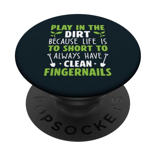 Das Leben ist zu kurz, lustiger Gartengarten, Pflanzenliebhaber, Gärtner PopSockets Klebender PopGrip von Leaf & Love Apparel.USA
