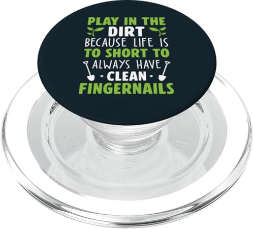 Das Leben ist zu kurz, lustiger Gartengarten, Pflanzenliebhaber, Gärtner PopSockets PopGrip für MagSafe von Leaf & Love Apparel.USA