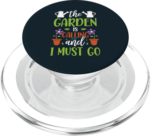 Der Garten ruft Lustiger Gartenpflanzenliebhaber Gärtner PopSockets PopGrip für MagSafe von Leaf & Love Apparel.USA
