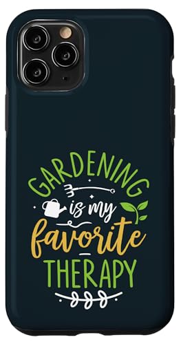 Gardening My Favorite Therapy Pflanzenliebhaber Gärtner Selbstpflege Hülle für iPhone 11 Pro von Leaf & Love Apparel.USA