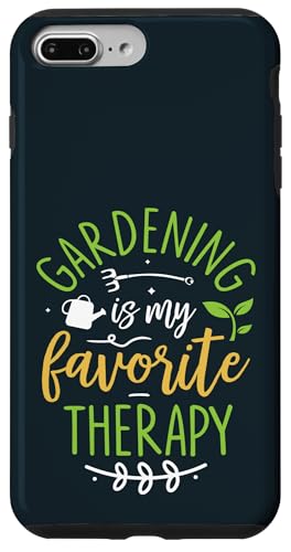 Gardening My Favorite Therapy Pflanzenliebhaber Gärtner Selbstpflege Hülle für iPhone 7 Plus/8 Plus von Leaf & Love Apparel.USA
