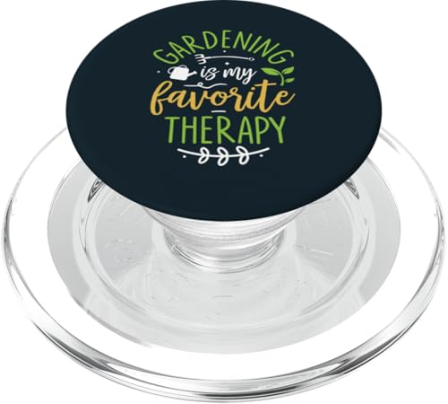 Gardening My Favorite Therapy Pflanzenliebhaber Gärtner Selbstpflege PopSockets PopGrip für MagSafe von Leaf & Love Apparel.USA