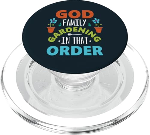 Gott, Familie, Gartenarbeit, Gartenliebhaber, Gärtner, christlicher Glaube PopSockets PopGrip für MagSafe von Leaf & Love Apparel.USA