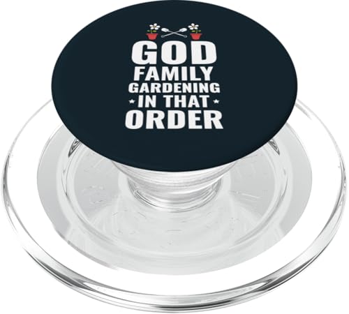 Gott, Familie, Gartenarbeit, Gartenliebhaber, Gärtner, christlicher Glaube PopSockets PopGrip für MagSafe von Leaf & Love Apparel.USA