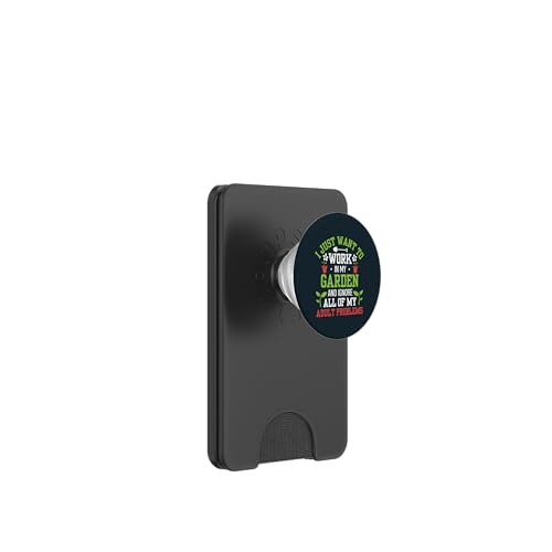 Ignorieren Sie Probleme und werden Sie schmutzige Gartenarbeit Pflanzenliebhaber Gärtner PopSockets PopWallet für MagSafe von Leaf & Love Apparel.USA