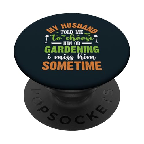 Lustige Gartenpflanzen, Gartenliebhaber, Ehemann, Ehefrau, Gärtner PopSockets Klebender PopGrip von Leaf & Love Apparel.USA