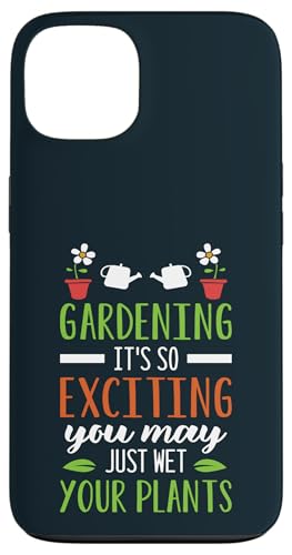 Lustiger, aufgeregter Wet My Plants Gartenpflanzenliebhaber, Gärtner Hülle für iPhone 13 von Leaf & Love Apparel.USA