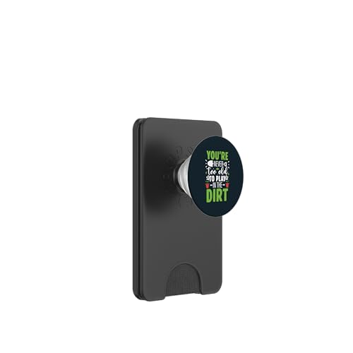 Nie zu alt zum Spielen im Schmutzgärtnern, Pflanzenliebhaber, Gärtner PopSockets PopWallet für MagSafe von Leaf & Love Apparel.USA