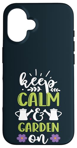 Niedliche "Keep Calm & Garden On Gardening"-Pflanzenliebhaber, Gärtner Hülle für iPhone 16 Niedliche "Keep Calm & Garden On Gardening"-Pflanzenliebhaber, Gärtner Hülle für iPhone 16 von Leaf & Love Apparel.USA