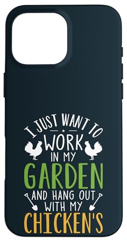 Niedlicher Hühnerliebhaber, Gartenpflanzengärtner, Hinterhof-Bauern Hülle für iPhone 16 Pro Max von Leaf & Love Apparel.USA