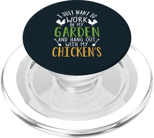 Niedlicher Hühnerliebhaber, Gartenpflanzengärtner, Hinterhof-Bauern PopSockets PopGrip für MagSafe von Leaf & Love Apparel.USA