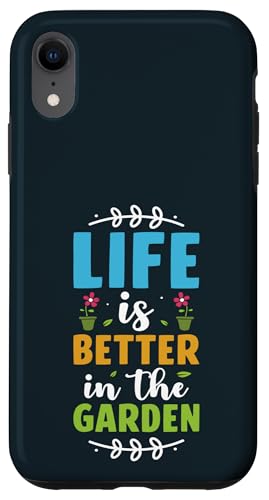 Süßes Gärtnern Das Leben ist besser, Gartenpflanzenliebhaber, Gärtner Hülle für iPhone XR von Leaf & Love Apparel.USA