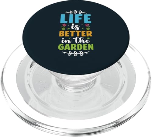 Süßes Gärtnern Das Leben ist besser, Gartenpflanzenliebhaber, Gärtner PopSockets PopGrip für MagSafe Süßes Gärtnern Das Leben ist besser, Gartenpflanzenliebhaber, Gärtner PopSockets PopGrip für MagSafe von Leaf & Love Apparel.USA