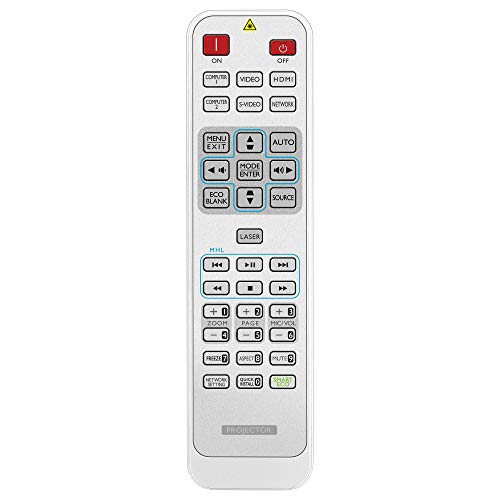 Leankle Fernbedienung 5J.JAD06.001 für BenQ Projektoren MW727, MW824ST, MW855UST, MW864UST, MW883UST, MX631ST, MX726, MX823ST, MX854UST, MX863UST, MX882UST, SH753, SU754, SW752, SX751, W1600UST Leankle Fernbedienung 5J.JAD06.001 für BenQ Projektoren MW727, MW824ST, MW855UST, MW864UST, MW883UST, MX631ST, MX726, MX823ST, MX854UST, MX863UST, MX882UST, SH753, SU754, SW752, SX751, W1600UST von Leankle