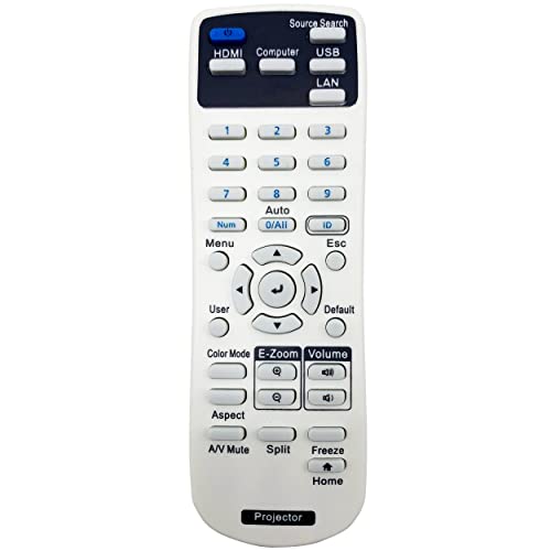 Leankle Fernbedienung für Epson Beamer EB-760W, EB-760Wi, EB-770F, EB-770Fi, EB-775F, EB-810E, EB-815E, EB-L210SF, EB-L210SW, EB-L210W, EB-L260F, EB-L265F Leankle Fernbedienung für Epson Beamer EB-760W, EB-760Wi, EB-770F, EB-770Fi, EB-775F, EB-810E, EB-815E, EB-L210SF, EB-L210SW, EB-L210W, EB-L260F, EB-L265F von Leankle