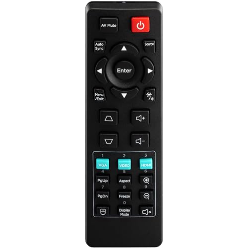 Leankle Fernbedienung für Projektoren ViewSonic LS710HD, LS740HD, LS740W, LS751HD, PA700S, PA700W, PA700X, PS502W, PS502X von Leankle