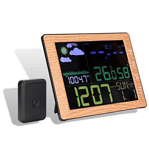 Leapiture Digitale drahtlose Wetterstation, WiFi-Farbbildschirm, Wettermonitor, Innen- und Außenthermometer, Hygrometer mit Sensor, Heim-Wettervorhersagestation Leapiture Digitale drahtlose Wetterstation, WiFi-Farbbildschirm, Wettermonitor, Innen- und Außenthermometer, Hygrometer mit Sensor, Heim-Wettervorhersagestation von Leapiture