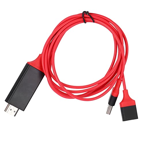 Leapiture HDMI-Kabel, 1080P HDMI-zu-USB-Adapterkabel Universelles Handy-zu-TV-HDMI-Verbindungskabel 6,6 Fuß Adapterkabel Für HDTV-AV-Handy-Tablet von Leapiture