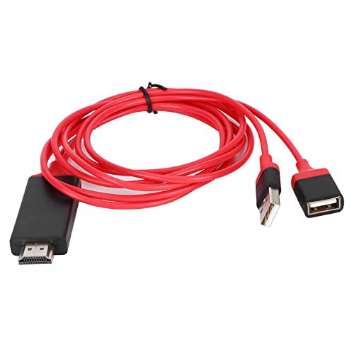 Leapiture HDMI-Kabel, 1080P HDMI-zu-USB-Adapterkabel Universelles Handy-zu-TV-HDMI-Verbindungskabel 6,6 Fuß Adapterkabel Für HDTV-AV-Handy-Tablet von Leapiture