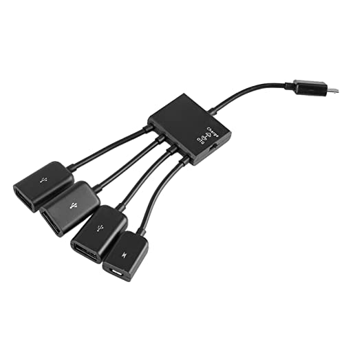 Leapiture Micro-USB-Hostkabel, Micro-USB-Stecker auf 2 x Typ-A-Dual-USB-Buchse, OTG-Adapter, Konverter, Hub-Ladegerät, Hostkabel, Kartenleser-Konverter Leapiture Micro-USB-Hostkabel, Micro-USB-Stecker auf 2 x Typ-A-Dual-USB-Buchse, OTG-Adapter, Konverter, Hub-Ladegerät, Hostkabel, Kartenleser-Konverter von Leapiture