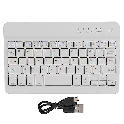 Leapiture Mini-Bluetooth-Tastatur, Tragbare Kabellose Tastatur, 59 Tasten, Tablet-Computer-Tastatur Für Pad Phone 7 Zoll HB028 von Leapiture