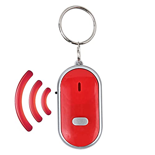 Schlüssel-Finder Gegenstandssuche Schlüsselanhänger-Suchgerät Anti verloren Gerät Sprachsteuerung für Telefon Schlüsselanhänger Brieftasche Gepäck(rot) von Leapiture