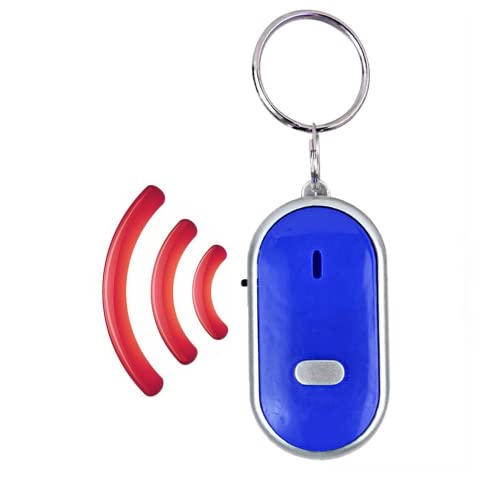 Schlüsselfinder Gegenstandssuche Pieper Schlüssel Pfeifen Anti-verloren Gerät Sprachsteuerung für Telefon Schlüsselanhänger Brieftasche Gepäck(blau) von Leapiture