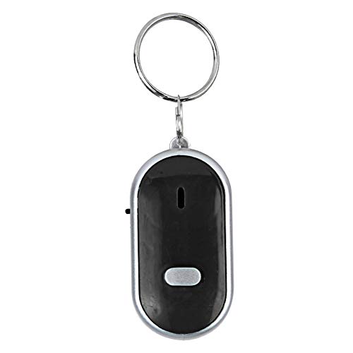 Schlüsselsucher, Pfeife, Schlüsselfinder, Artikellokalisierung, Sprachsteuerung, Anti-Verlust-Gerät für Handy, Schlüsselanhänger, Geldbörse, Gepäck (schwarz) von Leapiture