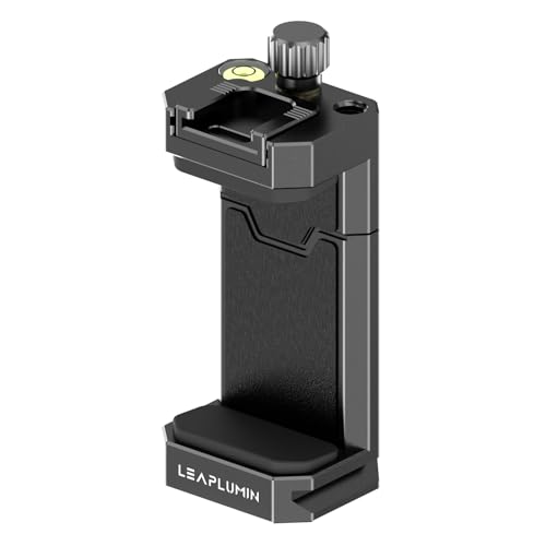 Aluminium Handy Halterung für Stativ, Verstellbare Handyhalter Stativ mit Cold Shoe & Arca Swiss Quick Release Plate, universelle verstellbare Klemme geeignet für iPhone 15pro/14 pro/13 Pro/12 Aluminium Handy Halterung für Stativ, Verstellbare Handyhalter Stativ mit Cold Shoe & Arca Swiss Quick Release Plate, universelle verstellbare Klemme geeignet für iPhone 15pro/14 pro/13 Pro/12 von Leaplumin