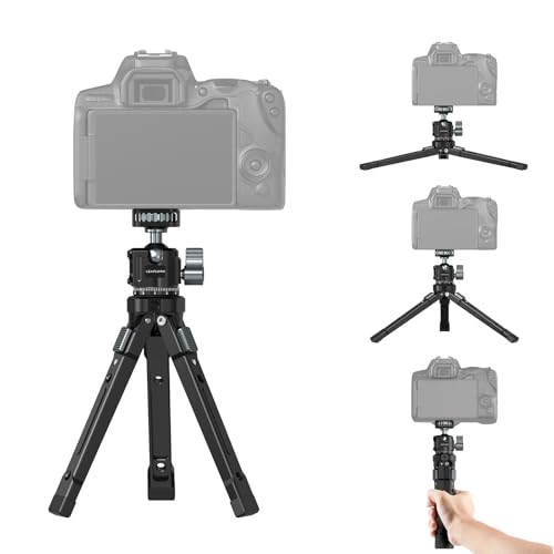 Leaplumin Tragbares Desktop-Mini-Stativ mit 360°-Kugelkopf - Kompaktes Kamerastativ aus Aluminiumlegierung für 360°-Panorama-Fotos, vertikale Aufnahme, 3 verstellbare Höhen und Winkel Leaplumin Tragbares Desktop-Mini-Stativ mit 360°-Kugelkopf - Kompaktes Kamerastativ aus Aluminiumlegierung für 360°-Panorama-Fotos, vertikale Aufnahme, 3 verstellbare Höhen und Winkel von Leaplumin